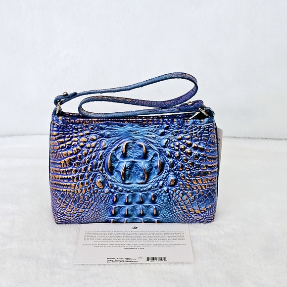 NWT Brahmin DEEP AZURE Lorelei w/Cheryl Card #HARD TO FIND# - Picture 3 of 16